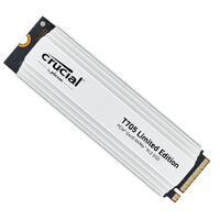 Crucial T705 2TB Gen5 NVMe SSD White Heatsink - 14500/12700 MB/s R/W 1200TBW 1.5M IOPs 1.5M hrs MTTF with DirectStorage for Intel 14th Gen & AMD Ryze
