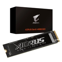 Gigabyte AORUS Gen5 14000 SSD 2TB PCIe5x4 NVMe2.0 M.2 3D TLC LPDDR4 4GB 14500/12700MB/s 80×22×3.5mm MTBF1.6M 11.5W 5yr/1400TBW