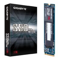Gigabyte M.2 PCIe NVMe SSD 1TB V2 2550/2100 MB/s 295K/430K IOPS 1600TBW 2280 80mm 1.5M hrs MTBF HMB TRIM & SMART Solid State Drive 5yrs Wty >1600TBW