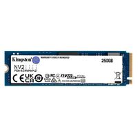 Kingston Nv2 250GB M.2 NVMe PCIe 4.0 SSD - 3000/1300MB/s 80TBW 1.5 Million Hrs M.2 2280 3Y WTY