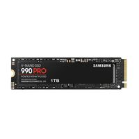 Samsung 990 Pro 1TB Gen4 NVMe SSD 7450MB/s 6900MB/s R/W 1550K/1200K IOPS 600TBW 1.5M Hrs MTBF for PS5 5yrs Wty