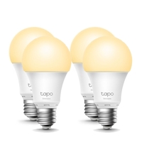 TP-Link Tapo L510E(4-Pack)Smart Wi-Fi Light Bulb, Edison Screw, Dimmable, No Hub Required, Voice Control, Schedule & Timer 2700K 8.7W 2.4 GHz 802.1