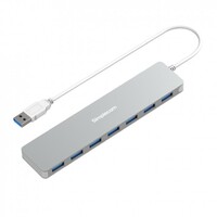 Simplecom CH372 Ultra Slim Aluminium 7 Port USB 3.0 Hub- Silver (LS)