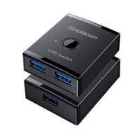 Simplecom KM125 Bi-Directional 2-Way USB 3.0 Switch 1 In 2 Out (2 In 1 Out) 5Gbps  Ideal for sharing USB device between 2 computers