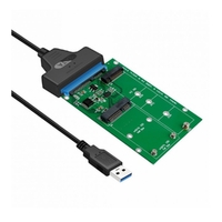 Simplecom SA221 USB 3.0 to mSATA + NGFF M.2 (B Key) SSD 2 in 1 Combo Adapter