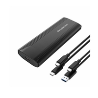 Simplecom SE504v2 NVMe / SATA Dual Protocol M.2 SSD USB-C Enclosure Tool-Free USB 3.2 Gen 2 10Gbps