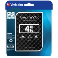 Verbatim 4TB 2.5' USB 3.0 Black Store'n'Go HDD Grid Design *Clearance*