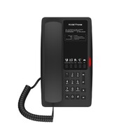 FANVIL, H4 Hotel IP Phone, Black, Cost-effective hotel IP phone, HD voice, 0/100Mbps Ethernet, and PoE, 5 programmable soft keys
