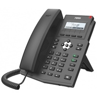 Fanvil X1SP Entry Level IP Phone - 128x48 Dot Matrix Display, 2 Lines, Integrated POE, HD Audio w/ G.722 & Opus