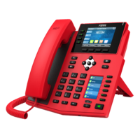 Fanvil X5U-RED High End Enterprise IP Phone - 3.5' Colour Screen, 16 Lines, 40 x DSS Buttons, Dual Gigabit NIC,Bluetooth - 2 Years Warranty - RED