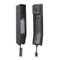 Grandstream GHP611 Hotel Phone, 2 Line IP Phone, 2 SIP Accounts, HD Audio, Powerable Over PoE, Black Colour, 1Yr Wty