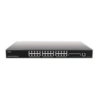 Grandstream IPG-GWN7813 Layer 3 network switch with 24 RJ45 Gigabit Ethernet ports for copper plus four 10 Gigabit SFP+ ports for fiber
