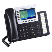 Grandstream GXP2160 6 Line IP Phone, 6 SIP Accounts,  480x272 Colour LCD, Dual GbE, 5 program keys, 24 BLF keys, Built-In Bluetooth, Powerable Via POE