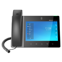 Grandstream GXV3480 16 Line Android IP Phone, 16 SIP Accounts, 1280 x 800 Colour Touch Screen, 2MB Camera, Built In Bluetooth+WiFi, Powerable Via POE