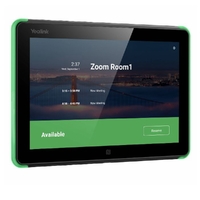 Yealink RoomPanel Plus- Black; Touch Screen Scheduler is a 10.1-inch multifunctional meeting room schedule panel, Yealink Platform, Microsoft Teams