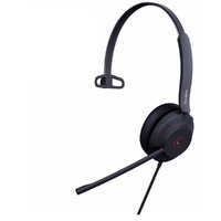 Yealink UH37 Microsoft Teams Certified USB Wired Headset, Mono, USB-A 2.0, 35mm Speaker, Busylight, Leather Ear Cushion, HD Audio