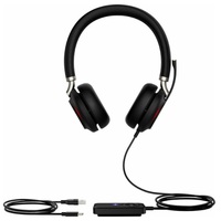 Yealink UH38 Dual Mode USB and Bluetooth Headset, Dual, USB-A, TEAMS Call Controller with Built-In Battery Dual Noise-Canceling Mics, Busy Light