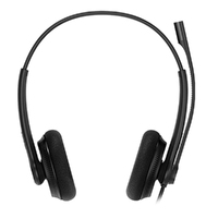 Yealink UH34 Lite Dual Ear Wideband Noise Cancelling Microphone - USB Connection, Foam Ear Cushions, Designed for Microsoft Teams
