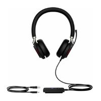 Yealink UH38 Dual Mode USB and Bluetooth Headset, Dual, USB-C, UC Call Controller with Built-In Battery Dual Noise-Canceling Mics, Busy Light