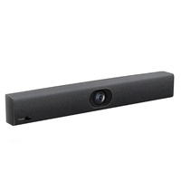 Yealink UVC40-E2 all-in-one USB video bar, for small/huddle rooms, 4K ultra-HD, AI-powered, integrated 8-microphone, plug-and-play