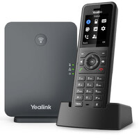 Yealink W77P High-Performance IP DECT Solution including W57R Rugged Handset and W70B Base Station, Up to 20 simultaneous calls,