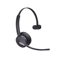 Yealink WH64 Hybrid Mono with Charging Stand DECT Wireless Headset, DECT & Bluetooth Hybrid Wireless 3-Mic Noise Cancellation, Dongle WDD60