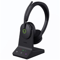Yealink WH68 Dual UC DECT & Bluetooth Hybrid Wireless Technology, 4-Mic Hybrid ANC, 4-Mic Noise Cancellation, All-Day-Wearing Comfort