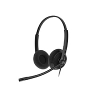 Yealink YHD342-LITE  Wideband QD Dual Headset, Foam Ear Cushion, for Yealink IP Phones, QD cord not included