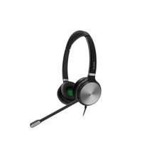 Yealink YHS36 E2 DUAL, Wideband Headset for IP phone, Monaural Ear, RJ9 Headset Jack, Noise-canceling Microphone, Hearing Protection, Leather Ear C.