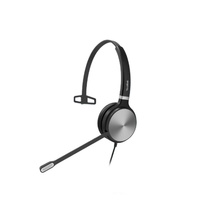 Yealink YHS36 E2 DUAL, Wideband Headset for IP phone, Monaural Ear, RJ9 Headset Jack, Noise-canceling Microphone, Hearing Protection, Leather Ear C.