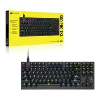 CORSAIR K60 PRO TKL RGB Optical-Mechanical Gaming Keyboard, Backlit RGB LED, CORSAIR OPX, Black,