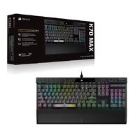CORSAIR K70 MAX-BLK-MGX White-RGB, White PBT Keycaps. NDA