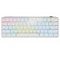 Corsair K70 PRO MINI WIRELESS RGB 60% Mechanical Gaming Keyboard, Backlit RGB LED, CHERRY MX SPEED, Black, White PBT Keycaps (LS)