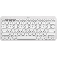 Logitech PEBBLE KEYS 2 K380S Slim, minimalist Bluetooth® Wireless Keyboard with customizable keys (Tonal White)