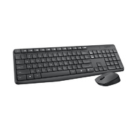 Logitech MK235 Wireless Keyboard and Mouse Combo 2.4GHz Wireless Compact Long Battery Life 8 Shortcut keys(LS)