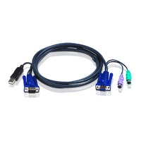 Aten KVM Cable 1.8m with VGA & USB to VGA & PS/2 to suit CS91x, CS8xA, CS913x (LS)