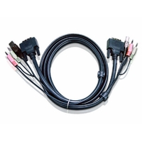 Aten KVM Cable 3m with DVI-D (Single Link) USB & Audio to DVI-D (Single Link), USB & Audio (LS)