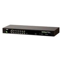 Aten Rackmount KVM Switch 16 Port VGA PS/2-USB, KVM Cables NOT Included, Selection Via Front & USD Menu, Broadcast Mode