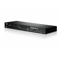 Aten Rackmount KVM Switch 8 Port VGA PS/2-USB, 2x Custom KVM Cables Included, Broadcast Mode, Daisy Chainable for up to 256 Devi