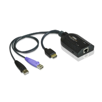 Aten HDMI USB KVM Adapter Cable with Virtual Media & Smart Card Reader Support for KN/KM/KH series