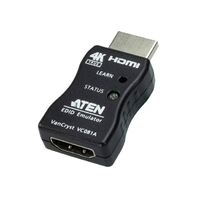 Aten VC081A True 4K HDMI EDID Emulator Adapter, Superior video quality up to 3840 x 2160 @ 60Hz (4:4:4), LED indicators, Powered by HDMI Source