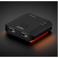 Aten 2-Port 8K HDMI Switch, HDMI switch for modern gaming, 8K @ 60Hz / 4K @ 120Hz, LPCM 7.1, Dolby® & DTS-HD Master Audio™, Supports VRR & ALLM