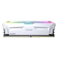 Lexar LD5EU016G-R6400GDWA Ares U-DIMM DDR5 6400 32GB Kit (16GB*2),with heatsink and RGB lighting, White, dual pack