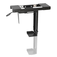 Brateck Adjustable Under-Desk ATX Case Mount with Sliding track, Up to 10kg,360° Swivel