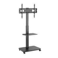 Brateck TV Cart with single shelf for 37'-75' TVs Up to 40kg