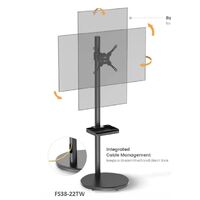 Brateck Mobile Spring assisted Display Floor Stand Fit Most 17'-35' Monitor Up to 10kg per screen VESA 75x75/100x100(NEW)