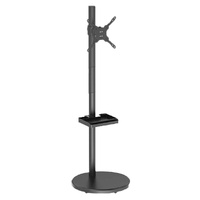 Brateck Mobile Spring assisted Display Floor Stand Fit Most 17'-35' Monitor Up to 10kg per screen VESA 75x75/100x100(NEW) Black colour (LS)