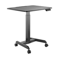 Brateck Electric Height Adjustable Workstation with casters - Black (LS)