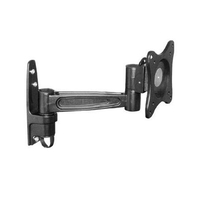 Brateck Single Monitor Wall Mount tilting & Swivel Wall Bracket Mount VESA 75mm/100mm For most 13''-27' LED, LCD flat panel TVs; up to 15kg