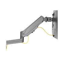 Brateck Dual Monitor Wall Mounted Gas Spring Monitor Arm 17'-32',Weight Capacity (per screen)8kg